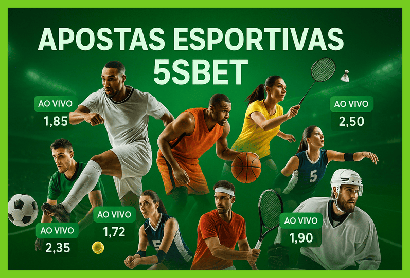 Aposte em apostas esportivas no cassino online 5SBET
